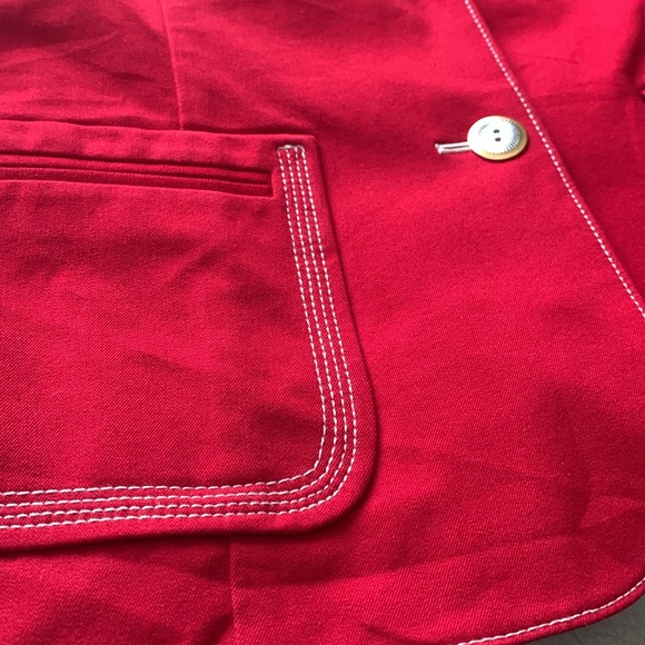 ST-JOHN SPORT red blazer size small - Picture 5 of 15